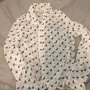 sheer cat blouse